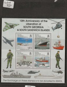 SOUTH GEORGIA   SCB4A   MINI SHEET      SET      MNH     P0304H