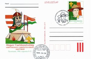 Hungary 1996 FD postal card