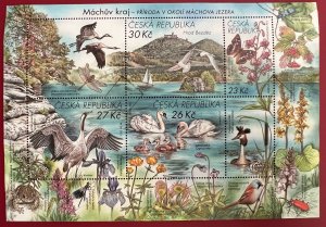 Czech Republic 2022 SPECIMEN mini sheet on Birds & Butterflies