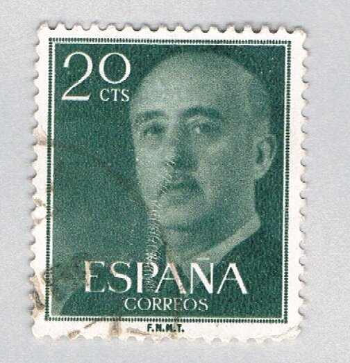 Spain General Franco green 20c (AP126813)