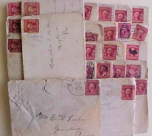 US  PENSYLVANIA 23 COVERS 1890's-1910