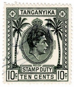 (I.B) KUT Revenue : Tanganyika Stamp Duty 10c