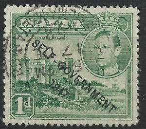 Malta 19348 - George VI Self Government 1d green - SG236 used