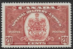 Canada E-8    1938   20 cents   VF  MInt - hinged