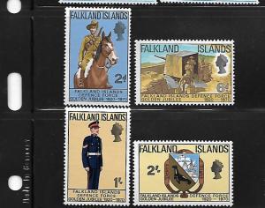 FALKLAND ISLANDS, 188-191, MNH, DEFENCE FORCE