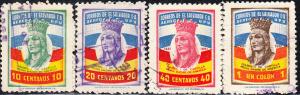 El Salvador #C130-C133 Used  Set