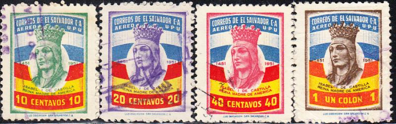 El Salvador #C130-C133 Used  Set