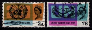 Great Britain 1965 20th Anniv. of UNO & int. Cooperation Year, Set [Used]