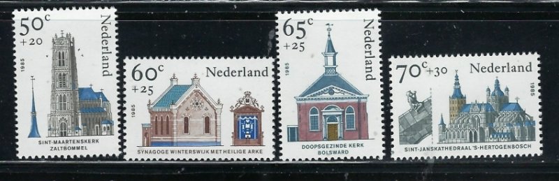 Netherlands B611-14 MNH 1985 Churches (fe5951)