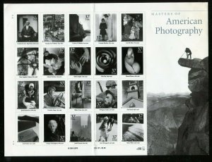 3649 American Photography Sheet of 20 37¢ Stamps MNH