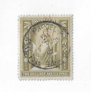 Malta SC #17 2sh6p used with SON CDS