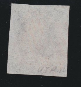 US 1 5c Franklin Used w/ Red Grid Cancel 4 Margin w/ PF Cert VF SCV $350