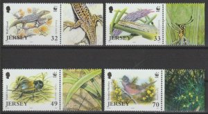 JERSEY 2004 WWF SG 1158/61 MNH