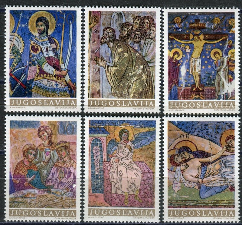 1322 - Yugoslavia 1969 - Frescoes from Monasteries- MNH Set