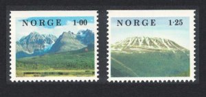 Norway Norwegian mountain landscapes Scenery 2v 1978 MNH SC#729-730