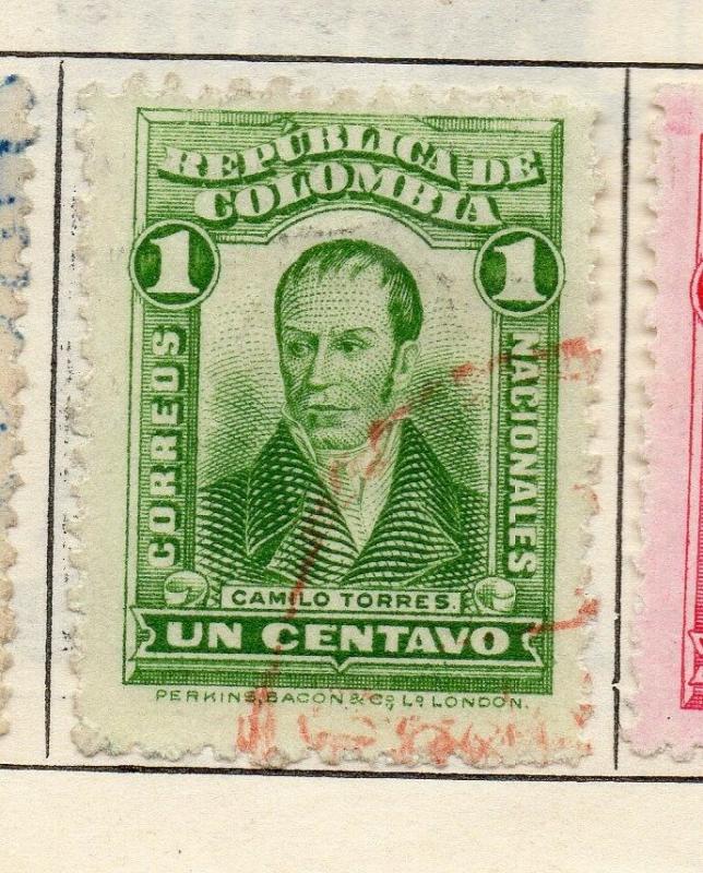 Colombia 1917 Early Issue Fine Used 1c. 301069