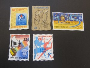 Luxembourg 1999 Sc 1010-14 set MNH