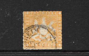 WURTTEMBERG  1865-68  18k  ORANGE   FU  SIGNED  SG 71  