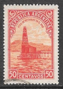 Argentina 444: 50c Oil Well, used, VF