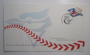 2001 Canada Post Day of Issue  Sc #1901  TORONTO BLUE JAYS baseball team FDC