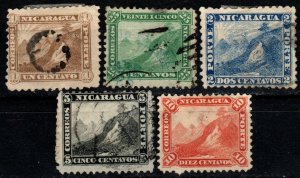 Nicaragua #3-7  F-VF Used CV $9.25 (X3338)