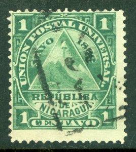 Nicaragua 1882 ABNC 1¢ w/ Granada Cancel VFU L831