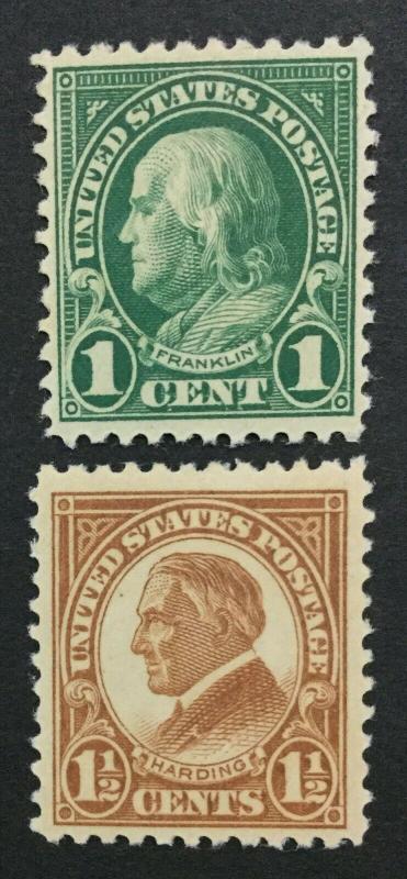 MOMEN: US #552-553 MINT OG NH #28424