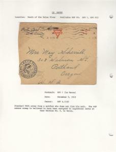 1918, AEF in BEF: APO 1, La Havre, Base Section #4, See Remark (M3699)