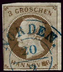 German Hanover SC#19 Used F-VF...!!