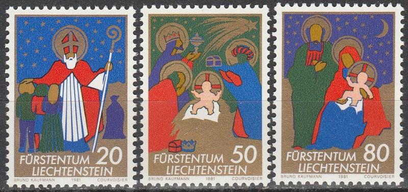 Liechtenstein #726-8  MNH  (S8846)