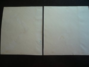 Stamps - Cuba - Scott# 365a, C43a - Used FDC Overprinted Souvenir Sheets