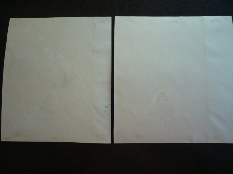 Stamps - Cuba - Scott# 365a, C43a - Used FDC Overprinted Souvenir Sheets