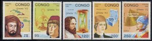 Congo Republic 1992, Genova 92 5v, MNH