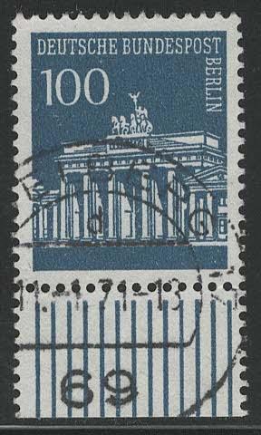 Germany Berlin Scott # 9N255, used, variation sheet print