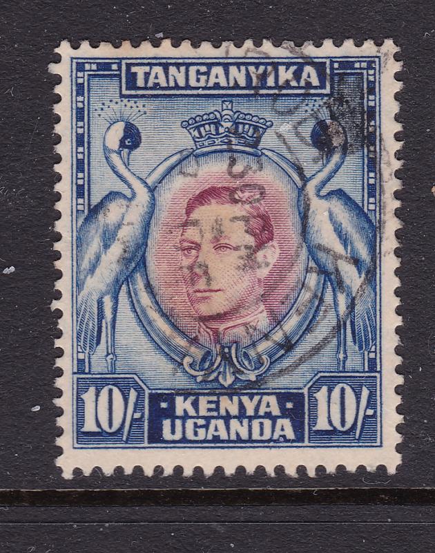 Kenya U,T a used 10/- KGVI