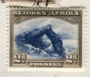 SOUTH WEST AFRICA; 1930s early GV pictorial issue Mint hinged 2d. value