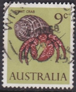 Australia 1966 - Australian Fish -  Hermit Crab - 9c Used