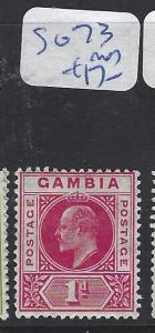 GAMBIA (P0106B)  KE1 D   SG 73     MOG