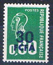 Reunion 397 MNH Surcharge 1975 (R0469)+