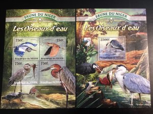 Niger #1141, 1166 Mint 2013 Water Birds