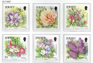 Jersey # 1275-1280 - Summer Flowers - set - MNH