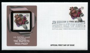 US 3944d Jim Henson Muppets Miss Piggy UA Fleetwood cachet FDC combo DP