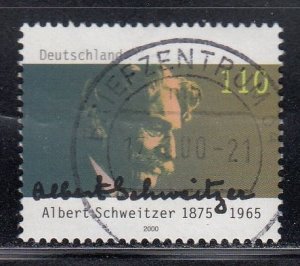 Germany 2000 Sc#2065 35th Death Anniversary Albert Schweitzer (1875-1965) Used