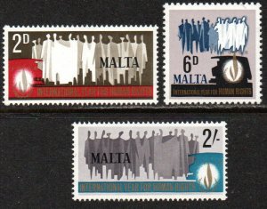 Malta Sc #381-383 MNH