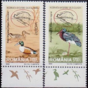 ROMANIA 1999 - Scott# 4300-1 Europa-Birds Set of 2 NH