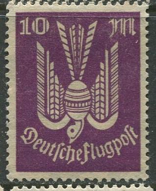 GERMANY. -Scott C16 - Airpost -1923- MLH - Single 10m Stamp