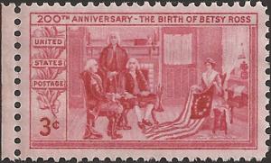 # 1004 MINT NEVER HINGED BETSY ROSS
