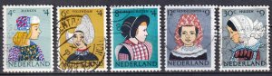 Netherlands 1960 Children Stamps Costumes Mi. 755 /759 Used