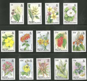 EDSROOM-17306 Virgin Islands 692-710 MNH 1991-2 Complete Flowers CV$55.30