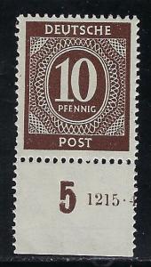 Germany AM Post Scott # 537, mint nh, var. HAN#